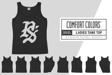 Comfort Colors 3060L Ladies Tank Top Mockups