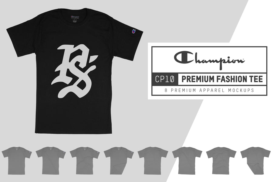 Champion CP10 Premium Fashion T-Shirt Mockups