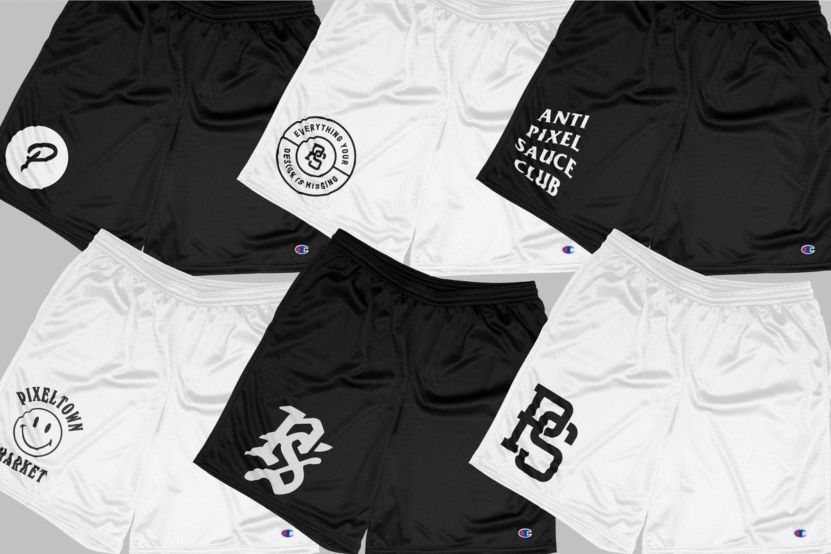 Champion S162 Mesh Shorts mockup image 2
