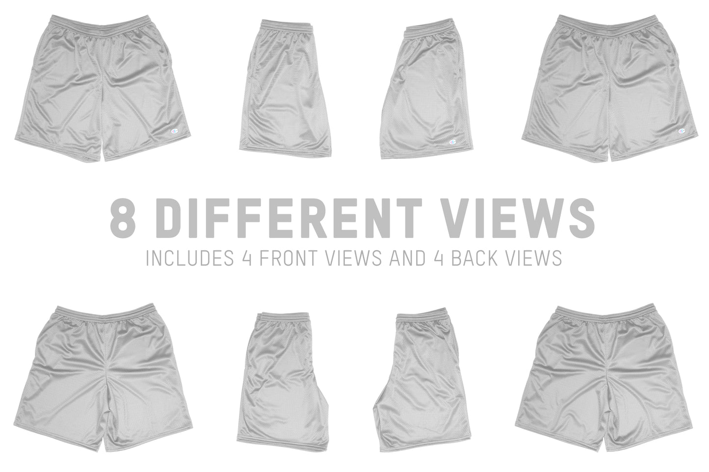 Champion S162 Mesh Shorts Mockups