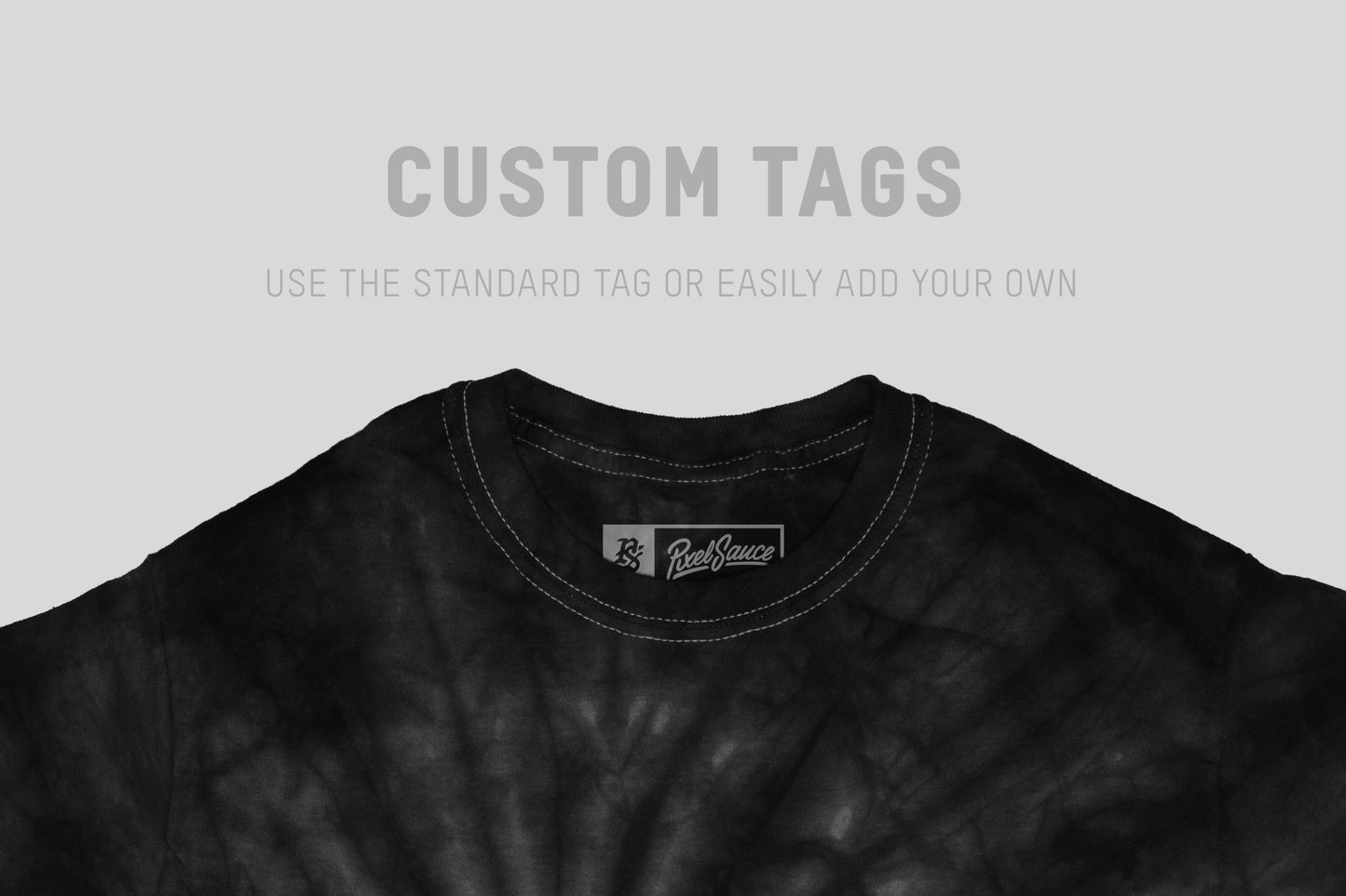 Colortone TD01M Tie Dye Tonal Spider T-Shirt Mockups