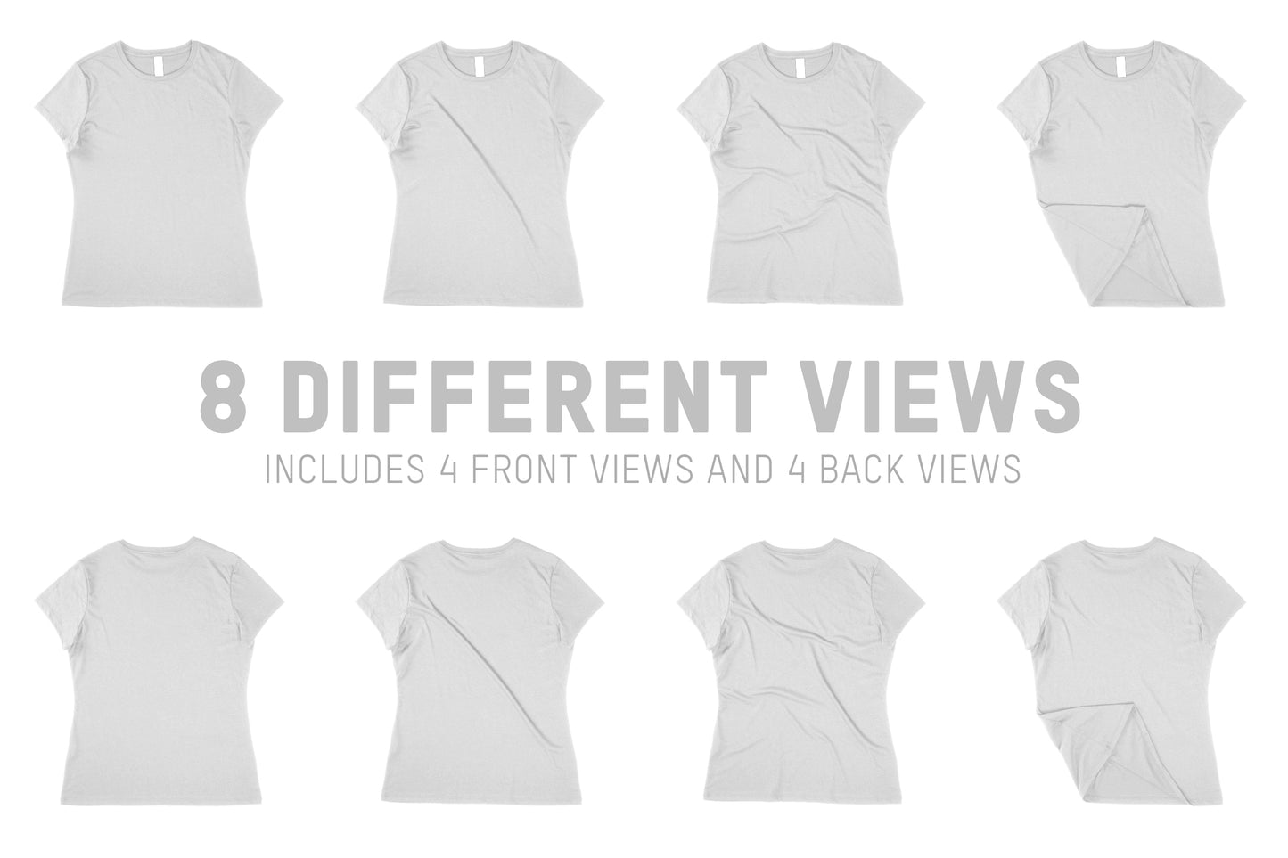 District Made DM130L Tri Crew T-Shirt Mockups