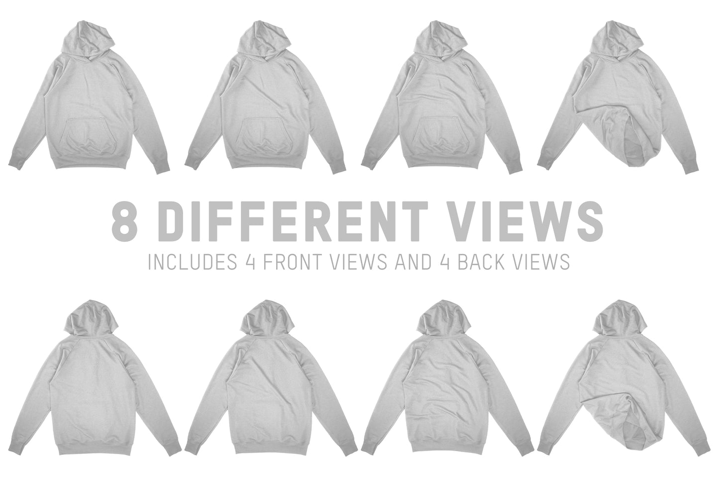 District Made DT355 Perfect Tri French Terry Hoodie Mockups