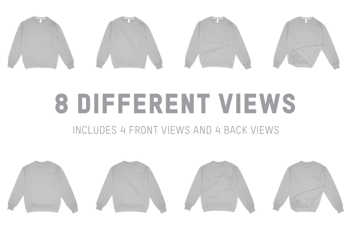 Fruit Of The Loom SF72R Crewneck Sweatshirt Mockups