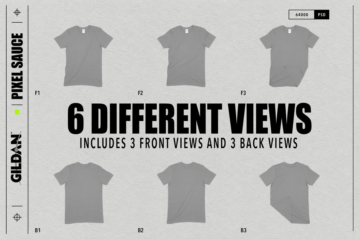 Gildan 64000 Softstyle Adult T-Shirt mockup image 6