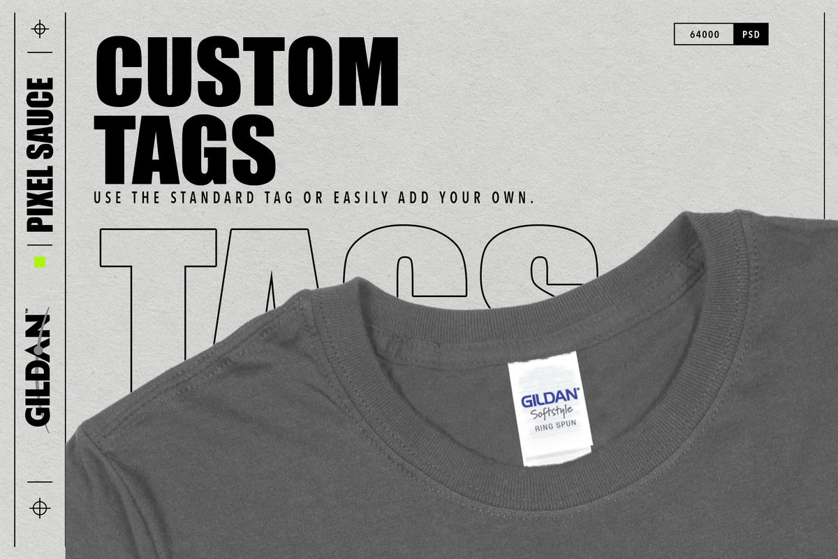 Gildan 64000 Softstyle Adult T-Shirt mockup image 7