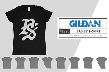 Gildan 4100L Ladies' T-Shirt Mockups