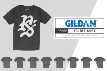 Gildan 42000B Youth T-Shirt Mockups