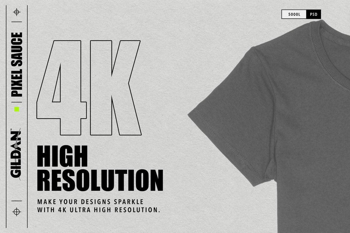 Gildan 5000L Heavy Cotton Ladies T-Shirt Mockups