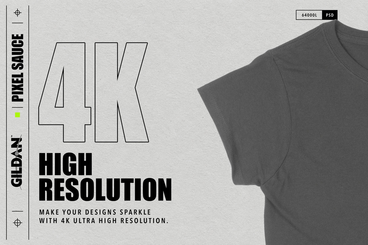 Gildan 64000L Women's Fitted T-Shirt Mockups