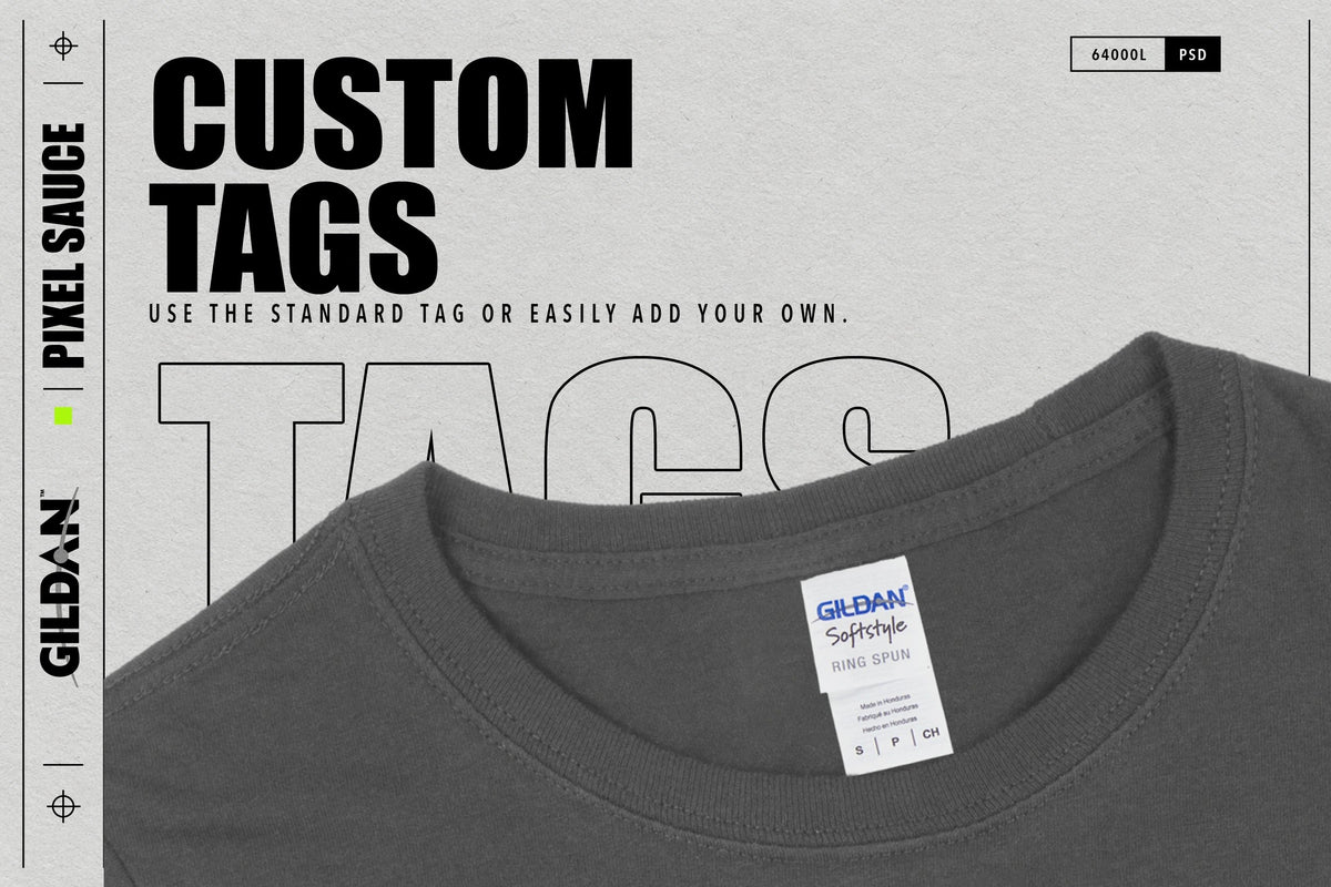 Gildan 64000L Women's Fitted T-Shirt Mockups