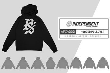 Independent AFX4000 Hooded Pullover Mockups