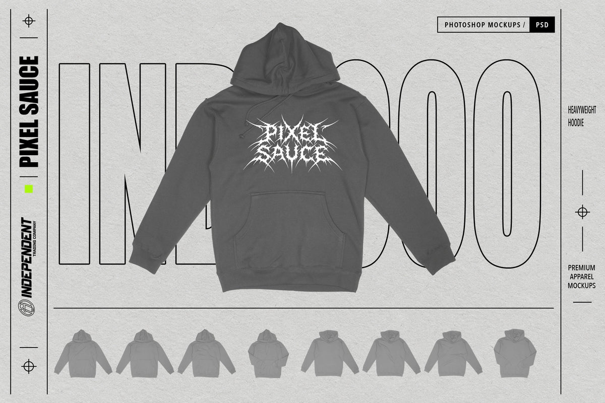 Independent IND4000 Heavyweight Hoodie mockup image 1