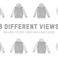 Independent IND45UVZ Varsity Zip Hoodie Mockups Pixel Sauce