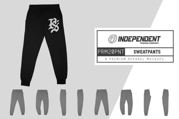 Independent PRM20PNT Women's California Sweatpants Mockups