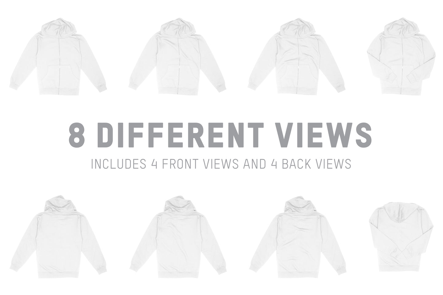 Independent SS4500Z Zip Up Hoodie Mockups