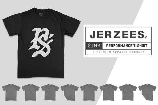 Jerzees 21MR Performance T-Shirt Mockups