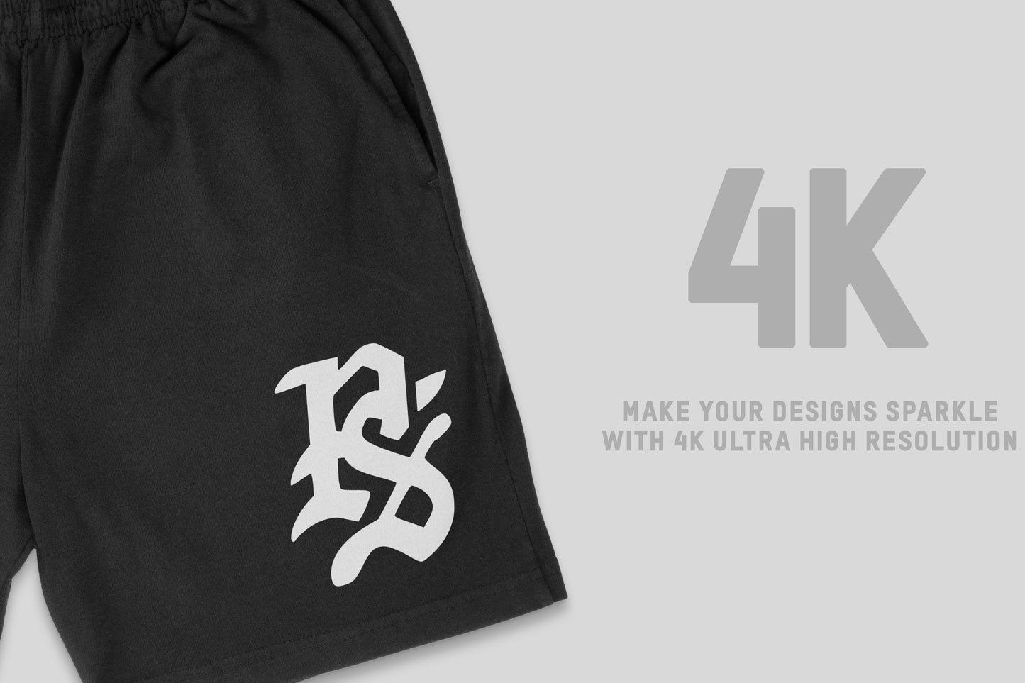 Los Angeles Apparel 1241 GD Heavy Jersey Shorts Mockups