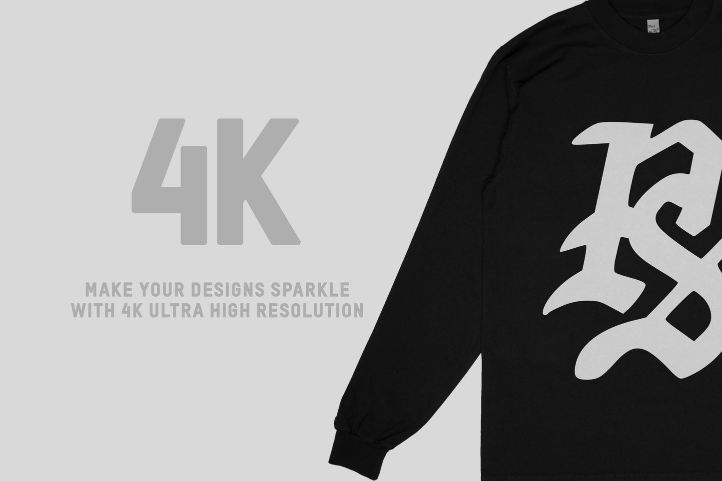 Los Angeles Apparel 1807GD Longsleeve T-Shirt Mockups