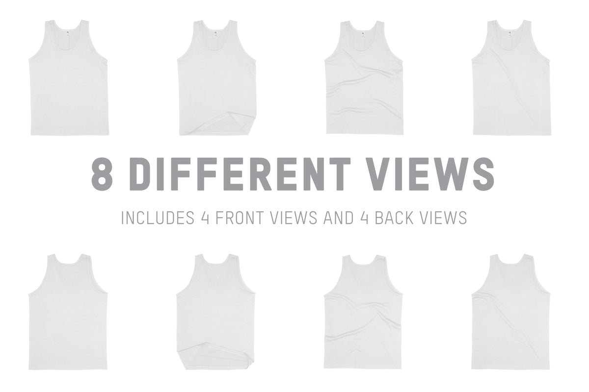 Los Angeles Apparel 1815GD Classic Tank Top Mockups