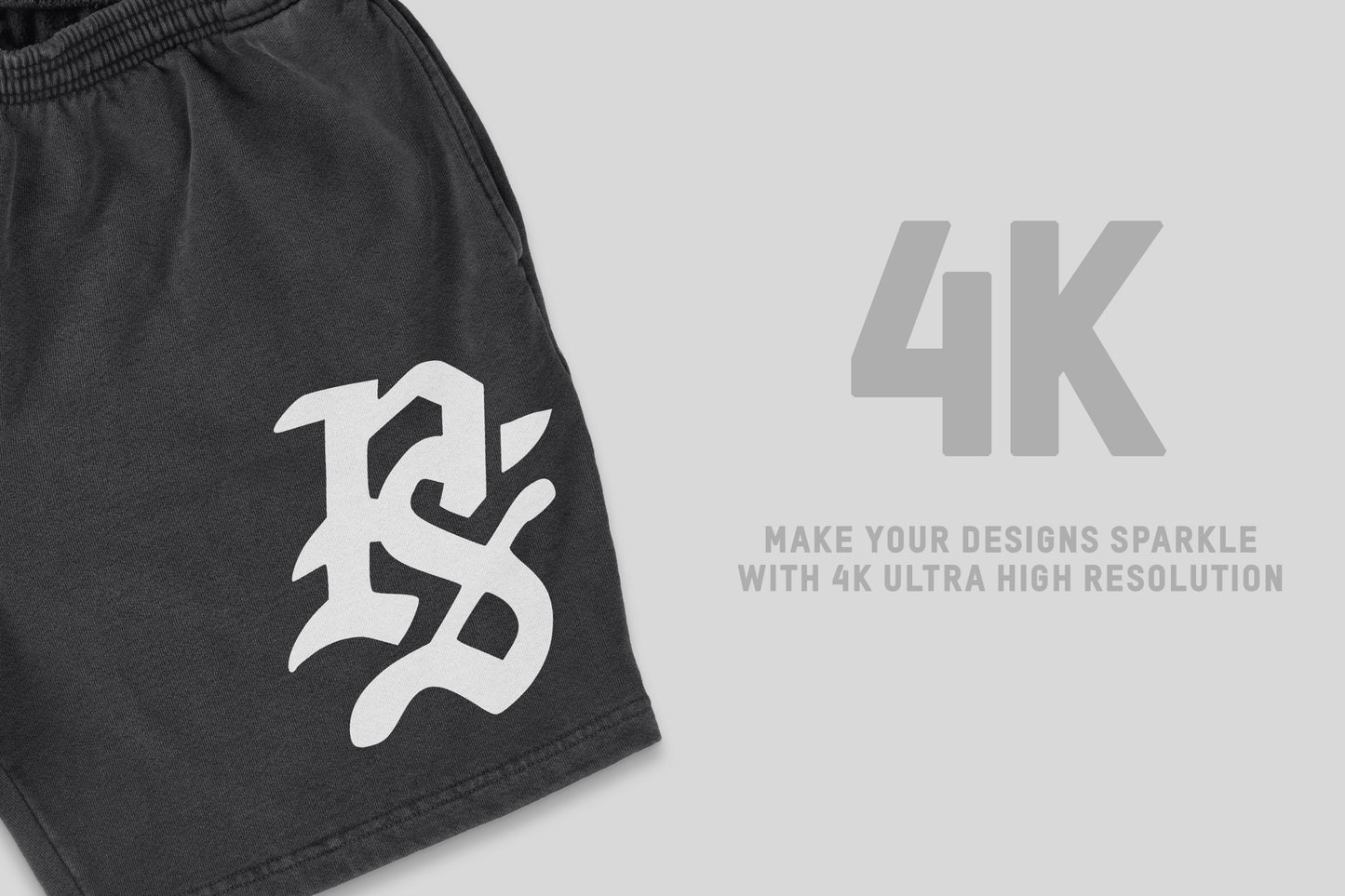 Los Angeles Apparel HF02GD Heavy Fleece Shorts Mockups