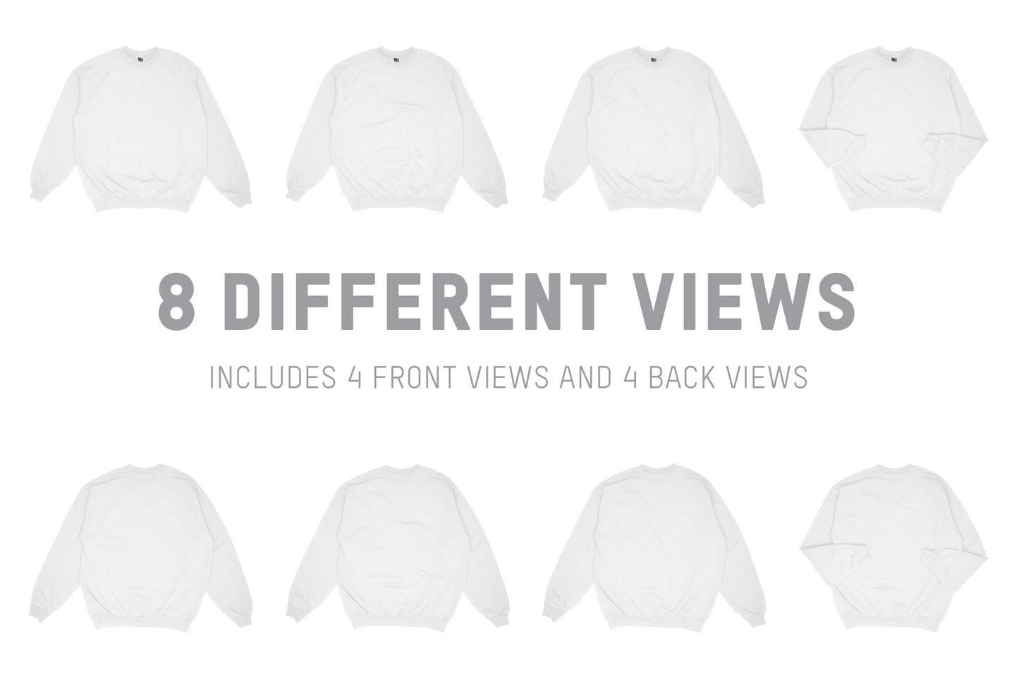 Los Angeles Apparel HF07GD Garment Dye Sweatshirt Mockups