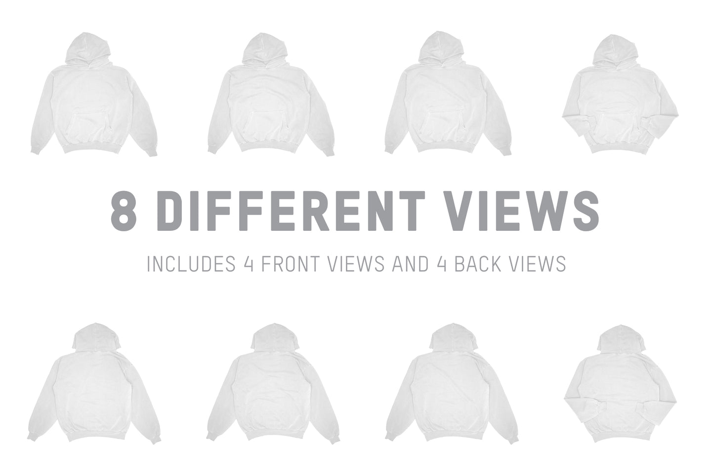 Los Angeles Apparel HF09GD Garment Dye Pullover Mockups