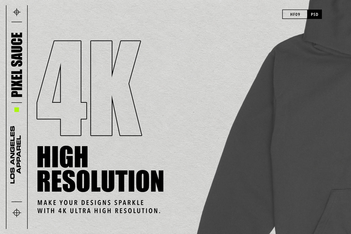 Los Angeles Apparel HF09 Hooded Sweatshirt mockup image 3