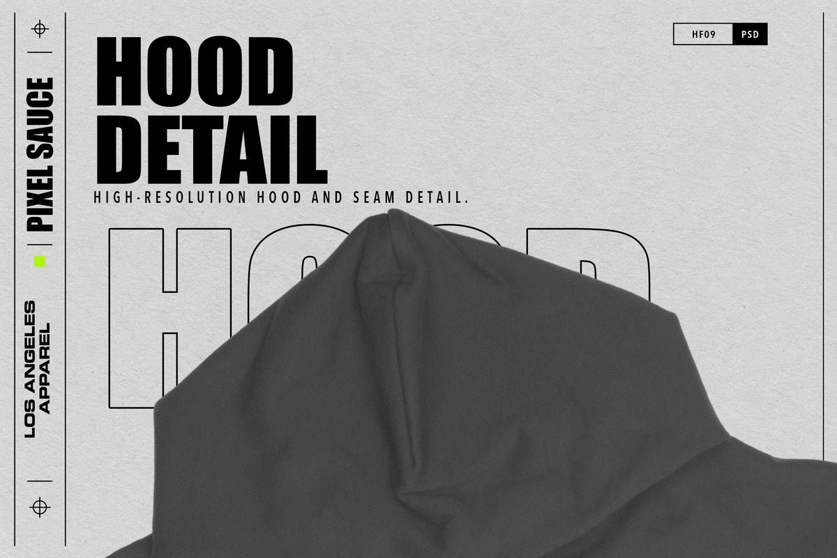 Los Angeles Apparel HF09 Hooded Sweatshirt mockup image 7