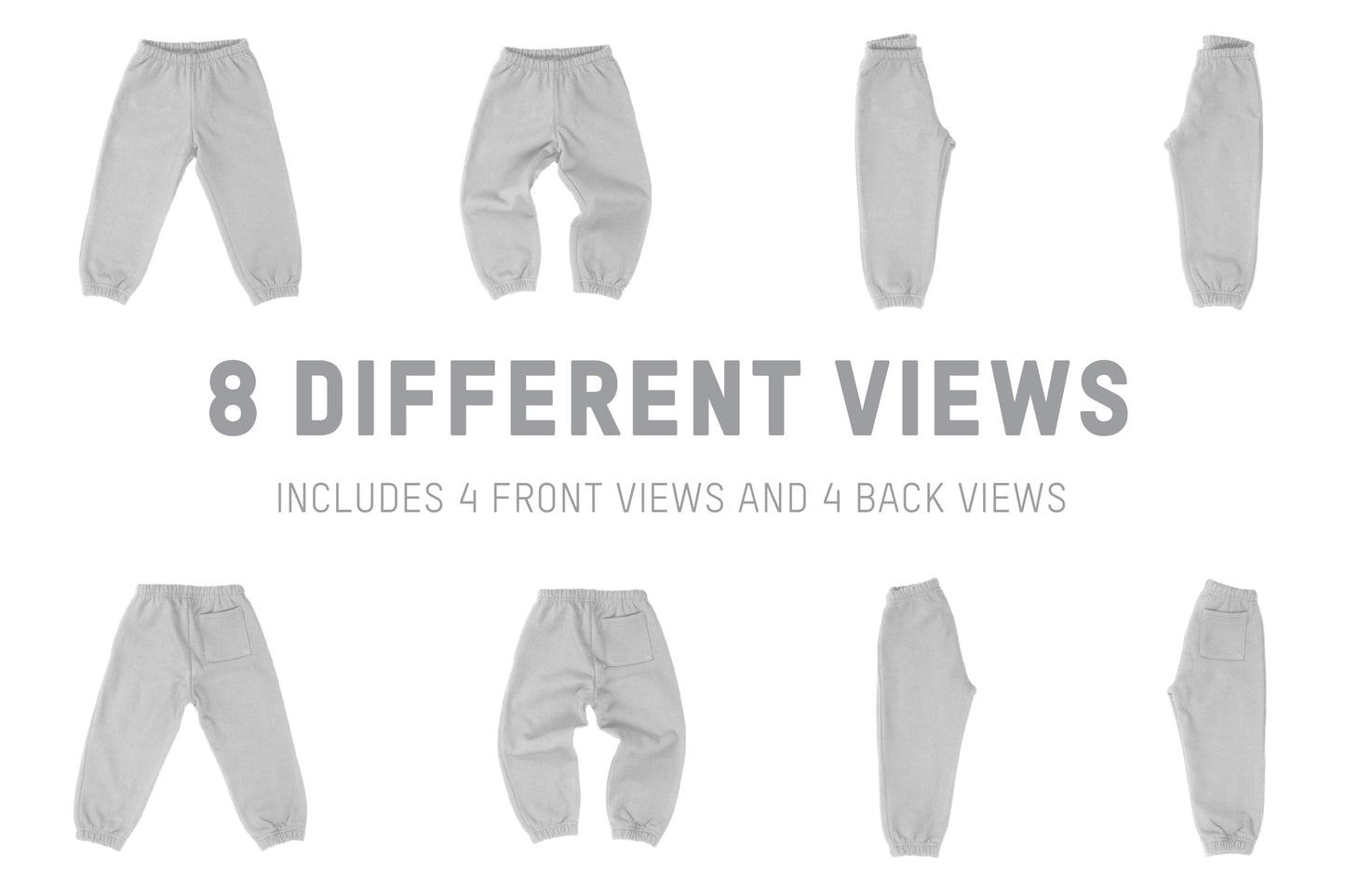 Los Angeles Apparel HF104GD Toddler Sweatpants Mockups