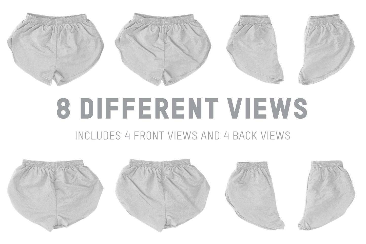 Los Angeles Apparel RNF304 Nylon Shorts Mockups