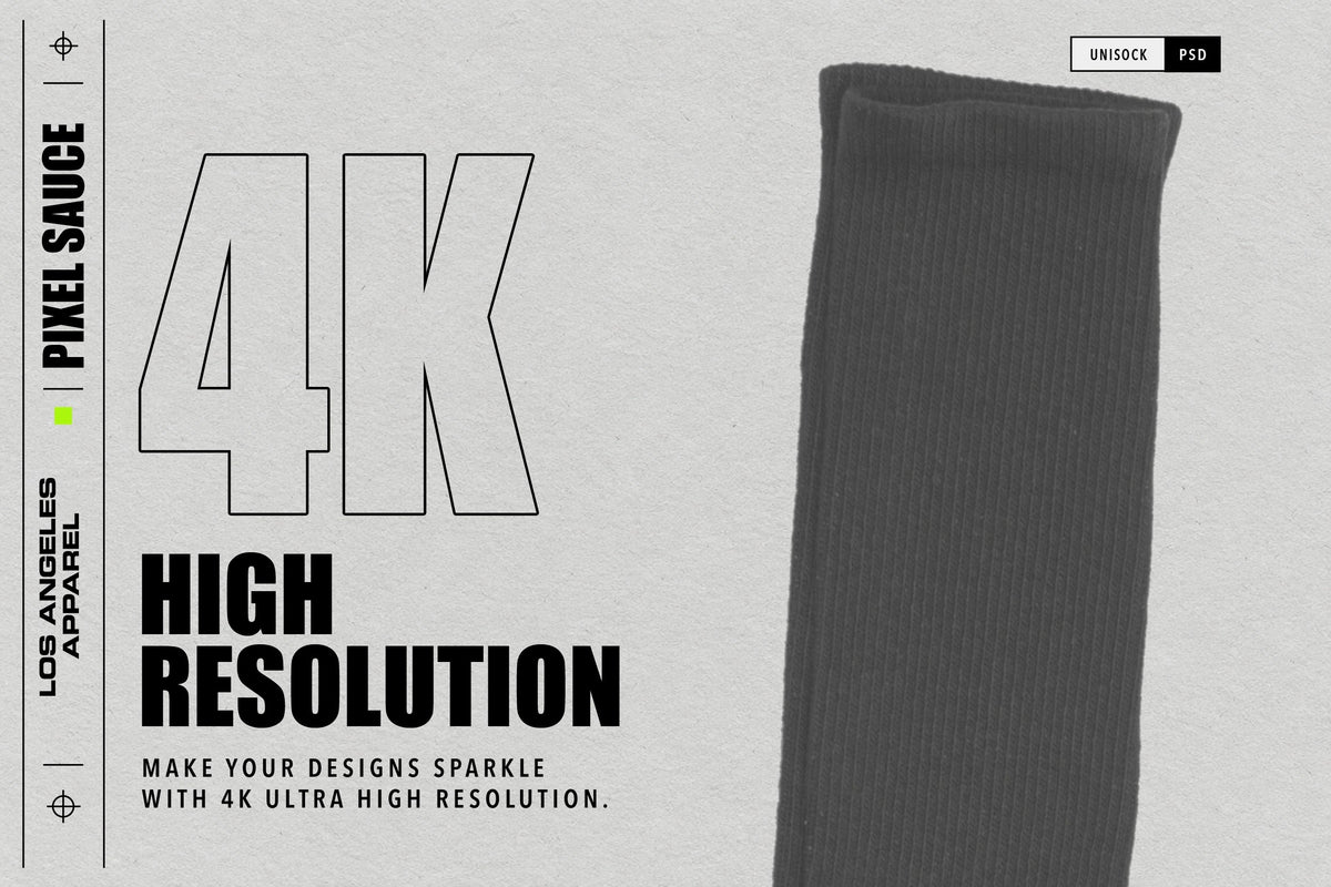 Los Angeles Apparel Unisock Mockups