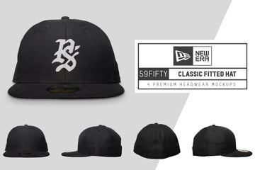 New Era 59Fifty Classic Fitted Hat Mockups