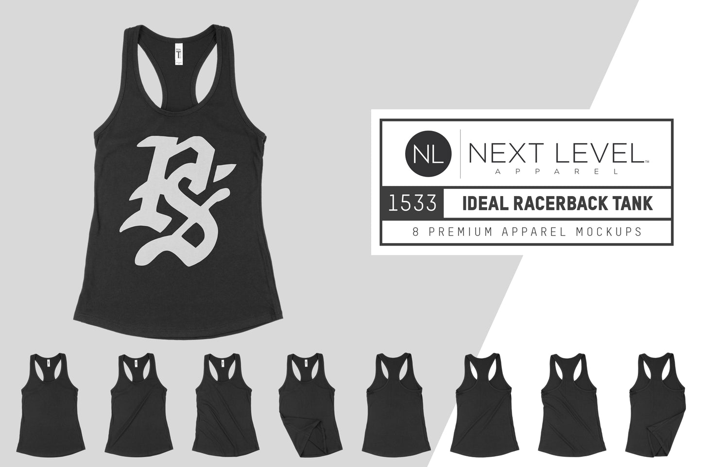 Next Level 1533 Racerback Tank  Mockups