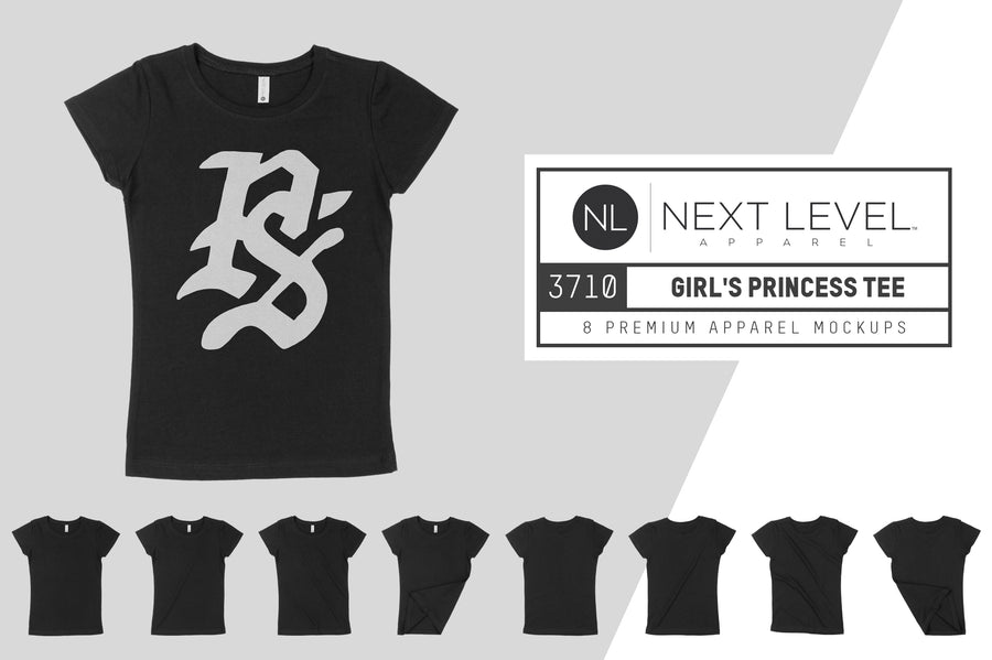 Next Level 3710 Princess T-Shirt Mockups