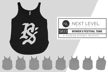 Next Level 5033 Women's Festival Tank Mockups