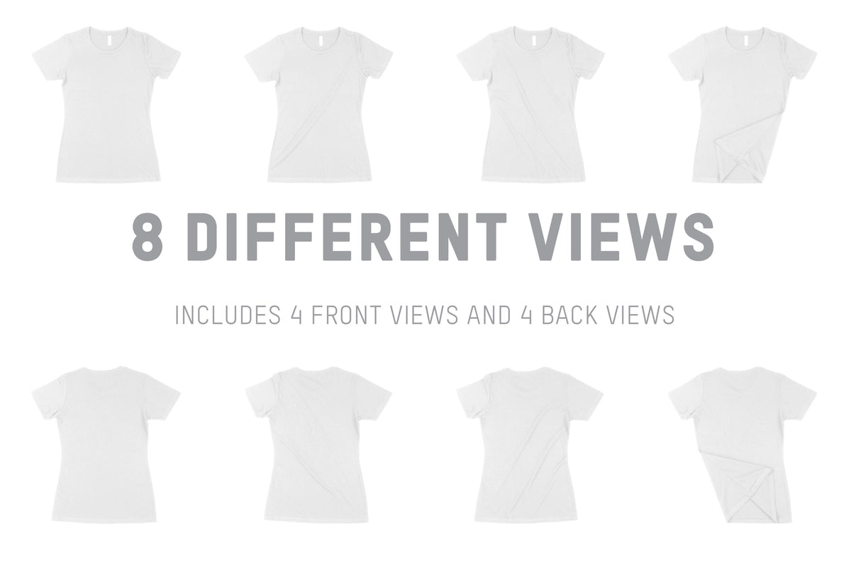 Next Level 6610 Women's CVC Crew T-Shirt Mockups