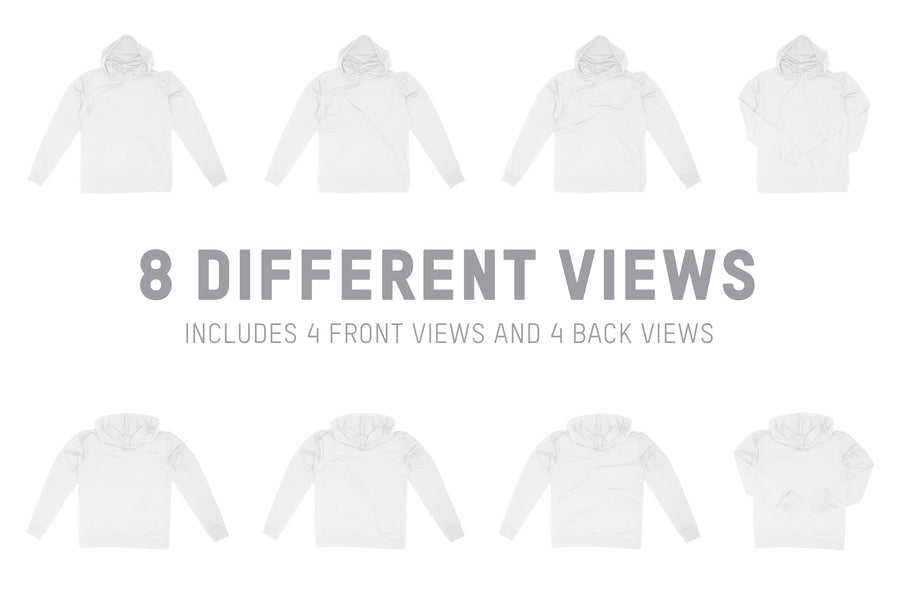 Next Level 9301 French Terry Hoodie Mockups