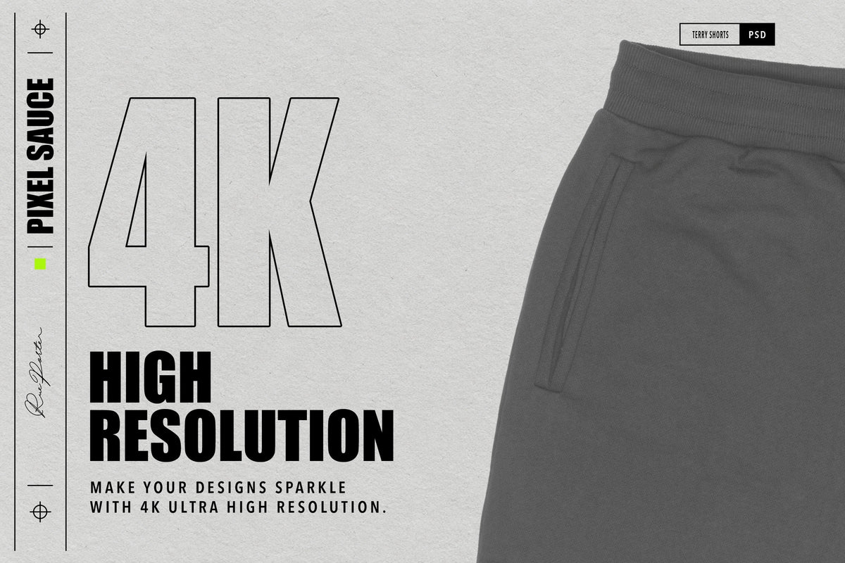 Rue Porter French Terry Shorts mockup image 3