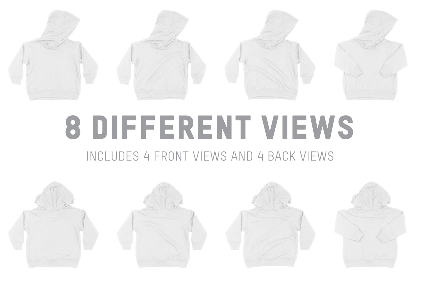 Rabbit Skins 3326 Toddler Hoodie Mockups