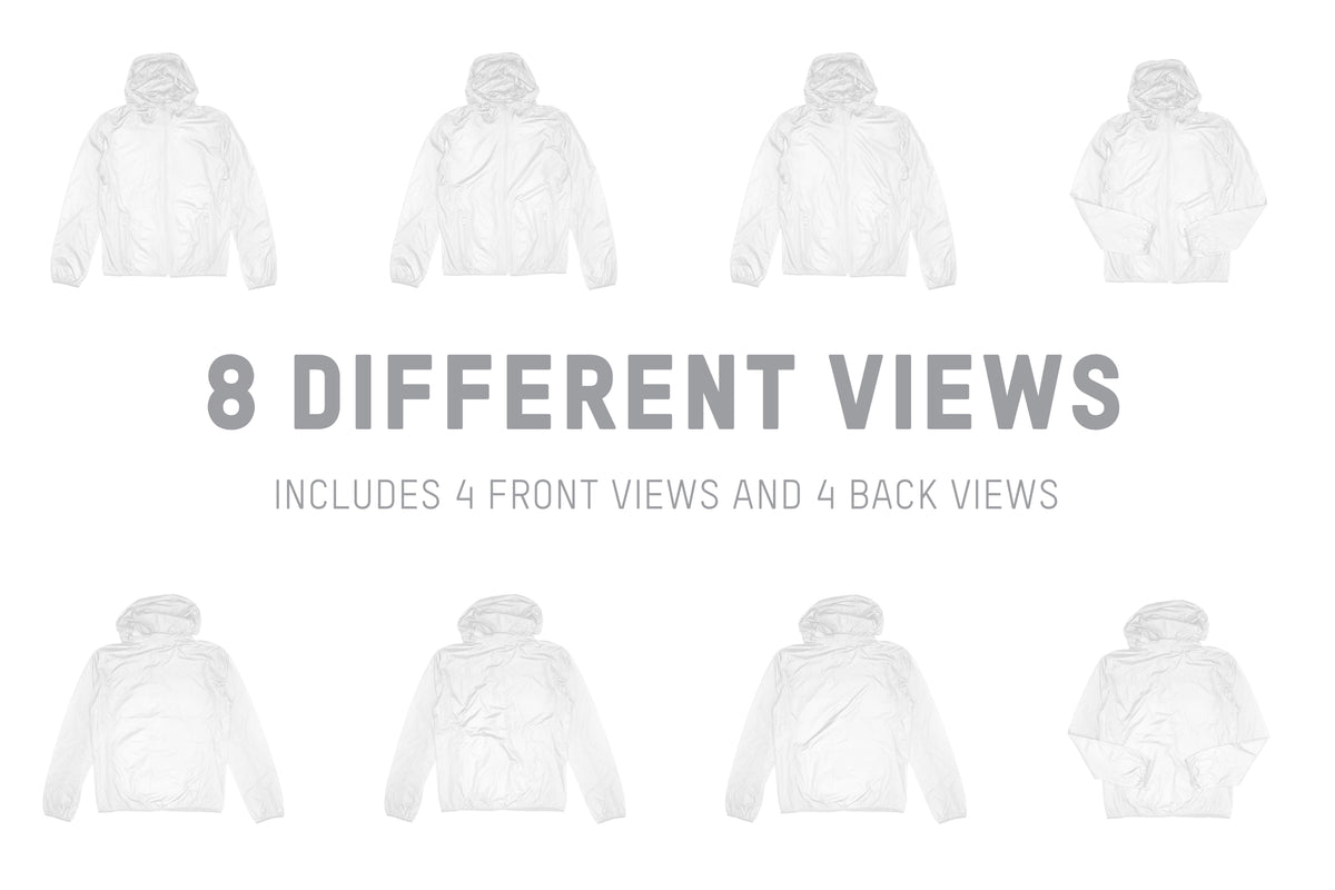 Stanley/Stella Breaks Light Hoodie Jacket Mockups