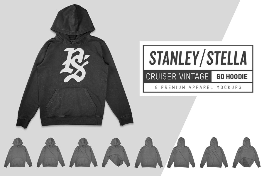 Stanley/Stella Cruise Vintage Hoodie Mockups