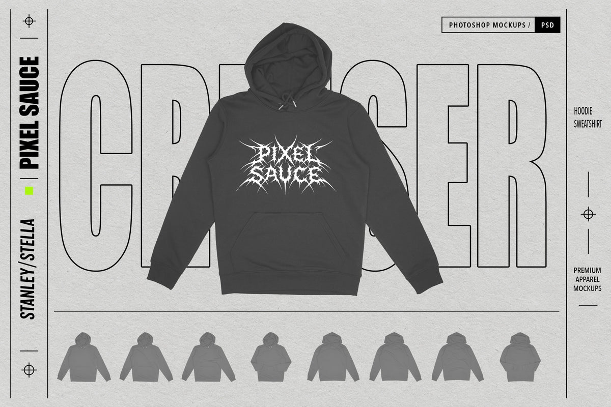 Stanley/Stella Cruiser Hoodie Sweatshirt mockup image 1