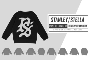 Stanley/Stella Mini Changer Kid's Sweatshirt Mockups