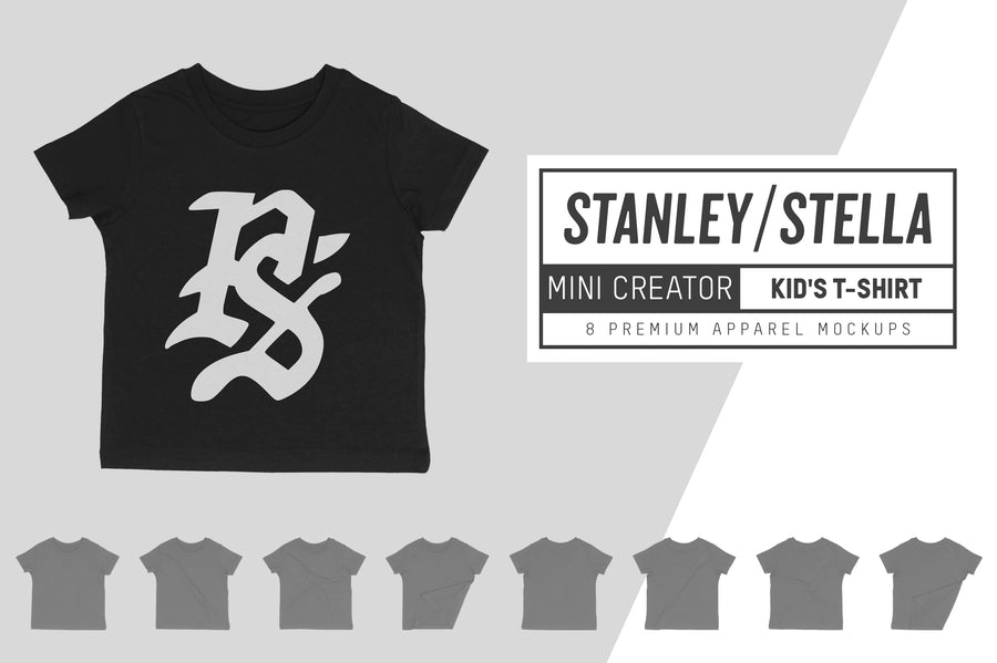 Stanley/Stella Mini Creator Kid's T-Shirt Mockups