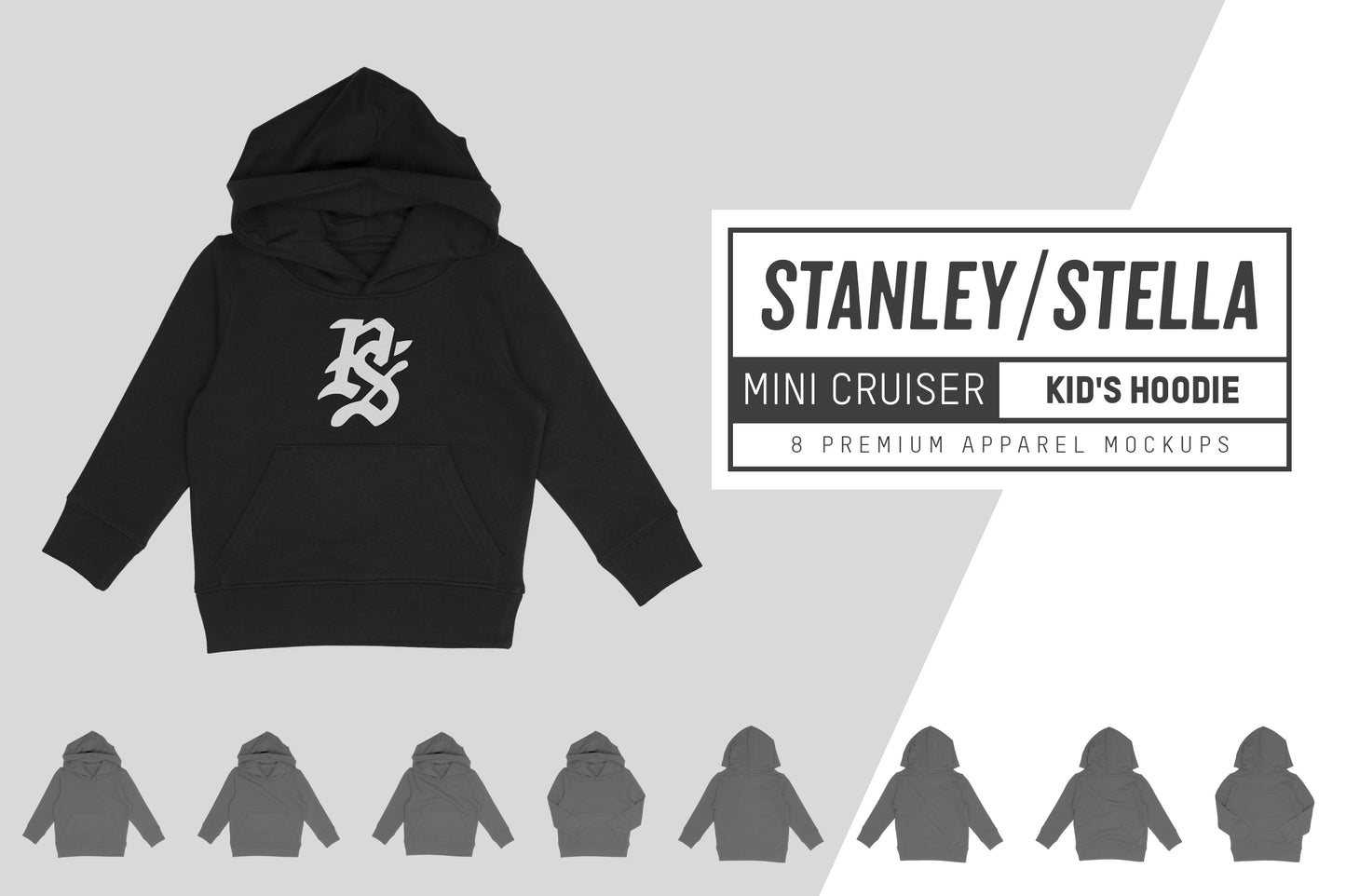 Stanley/Stella Mini Cruiser Kid's Hoodie Mockups