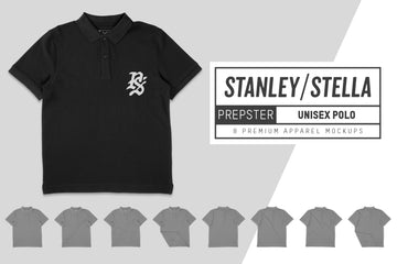 Stanley/Stella Prepster Unisex Polo Mockups