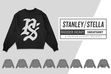 Stanley/Stella Radder Heavy Sweatshirt Mockups