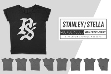 Stanley/Stella Rounder Slub T-Shirt Mockups