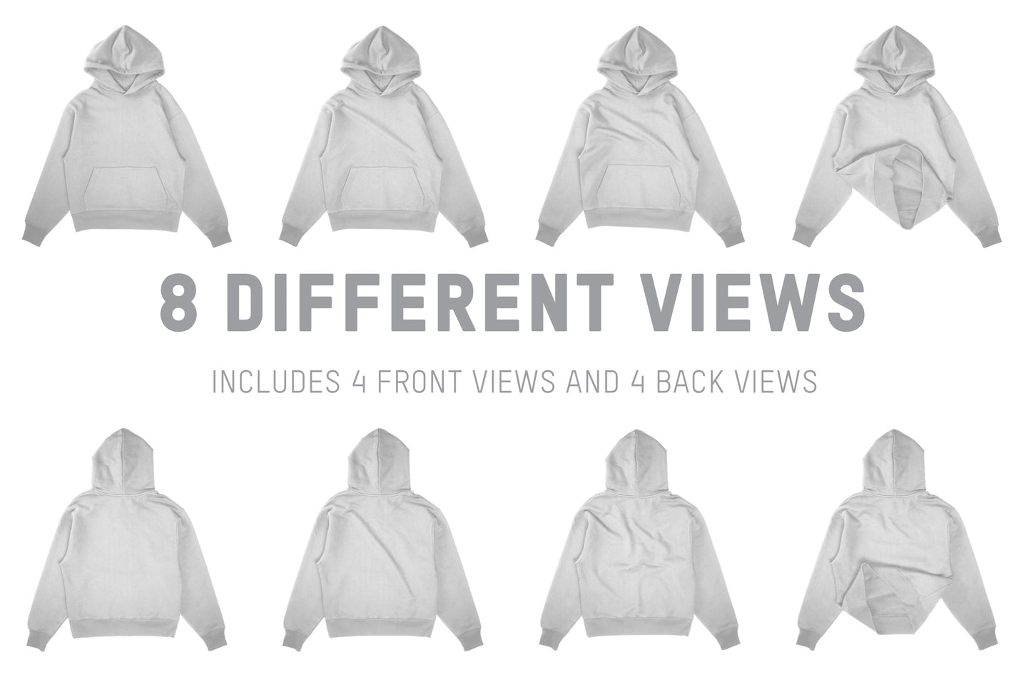 Stanley/Stella Heavy Relaxed Hoodie Mockups